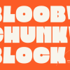 Blooby Chunky Block Font