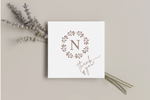 Alternative view of Blossom Monogram Font