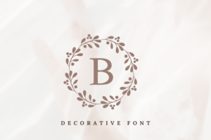 Blossom Monogram Font
