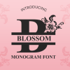 Blossom Monogram Font
