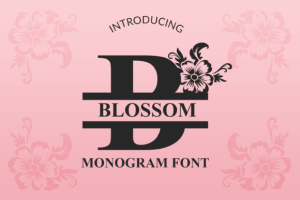 Blossom Monogram Font