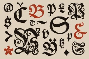 Alternative view of Blumen Font