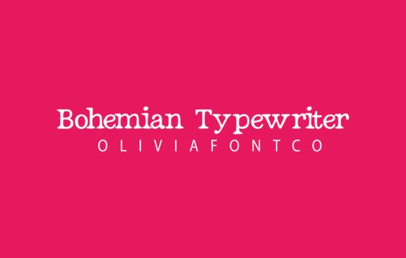 Bohemian Typewriter Font