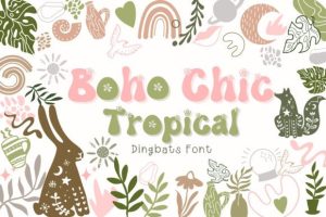 Boho Chic Tropical Font