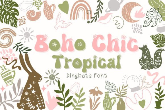 Boho Chic Tropical Font
