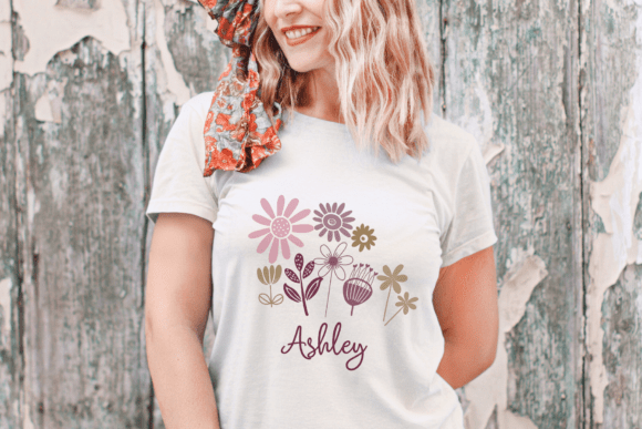 Boho Floral Font - Image 4