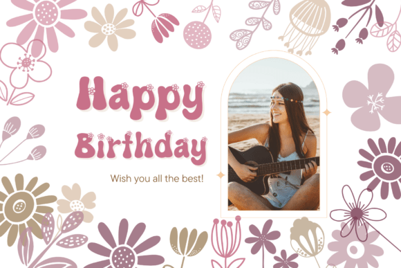 Boho Floral Font - Image 5