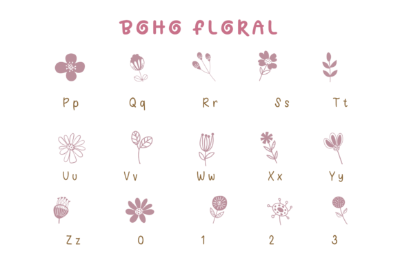 Boho Floral Font - Image 7