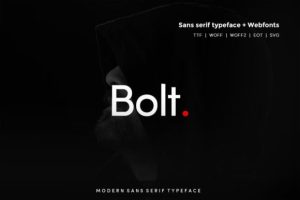 Bolt Sans Font