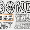 Bone Outline Font