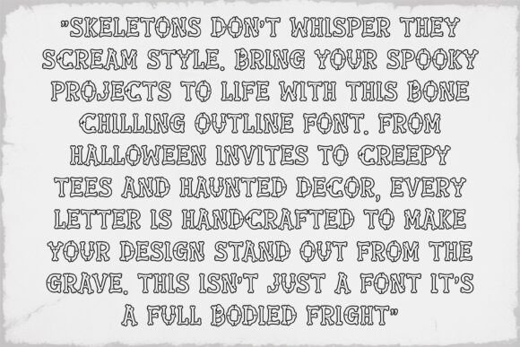 Bone Outline Font - Image 4