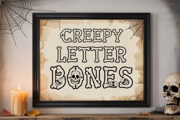 Bone Outline Font - Image 5