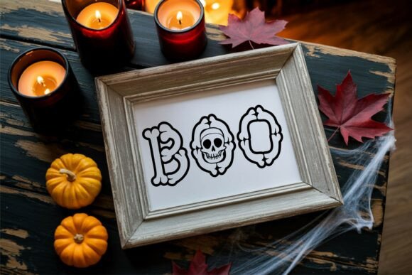 Bone Outline Font - Image 7