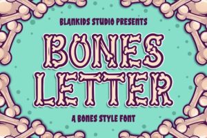 Bones Letter Font