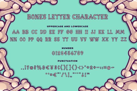 Bones Letter Font - Image 6