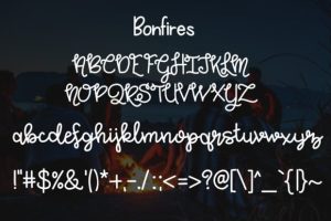 Alternative view of Bonfires & Beaches Font
