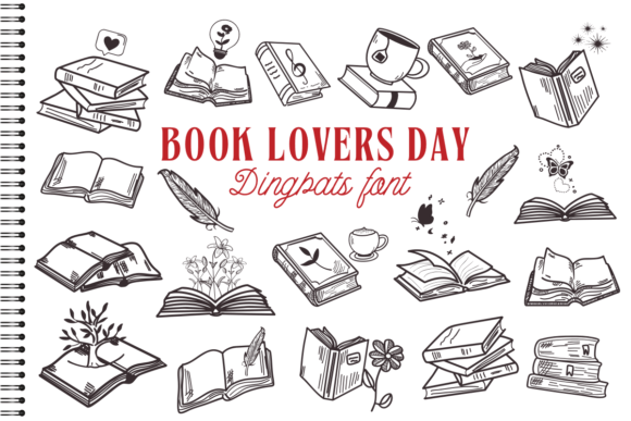 Book Lovers Day Font