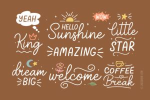 Alternative view of Booline Morning Font