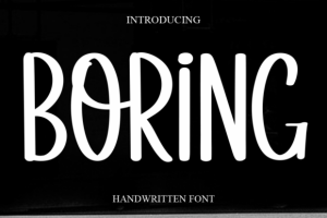 Boring Font