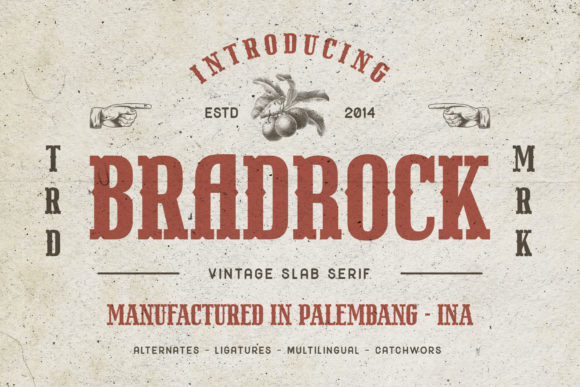 Bradrock Font