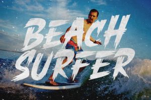 Alternative view of Break Brush Font