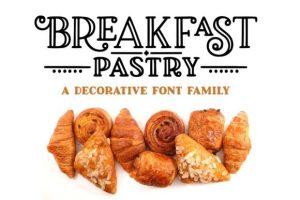 Breakfast Pastry Font