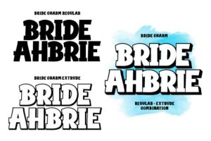 Alternative view of Bride Charm Font