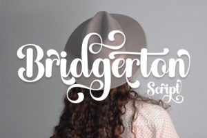 Alternative view of Bridgerton Font