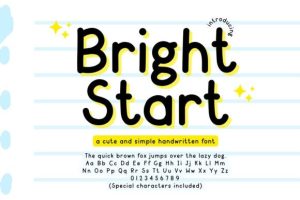 Bright Start Font