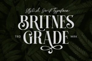 Britnes Grade Font