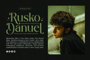 Alternative view of Brogade Font