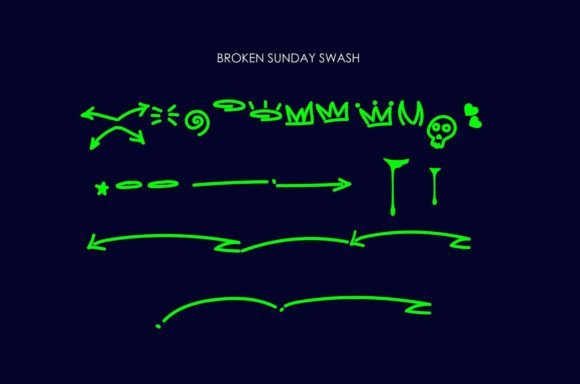 Broken Sunday Font - Image 3