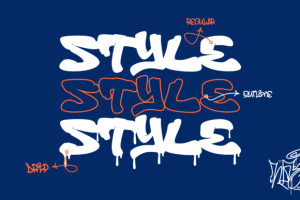 Alternative view of Bropz Font