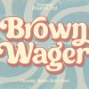 Brown Wager Font