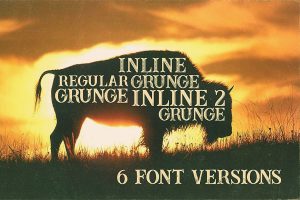 Alternative view of Buffalo Font