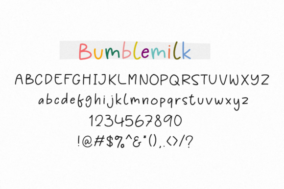 Bumblemilk Font - Image 8