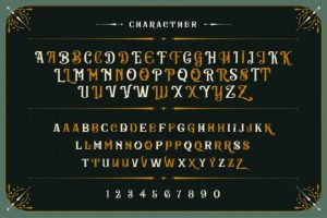 Alternative view of Burnic Font