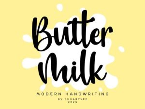 Butter Milk Font