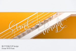 Alternative view of Buttercup Font