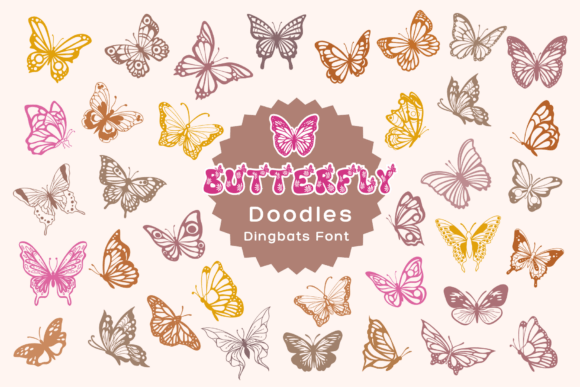 Butterfly Doodles Font