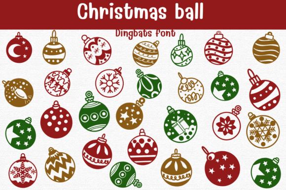 Christmas Ball Font