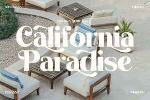 Alternative view of California Paradise Font