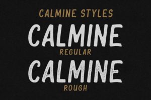 Alternative view of Calmine Duo Font