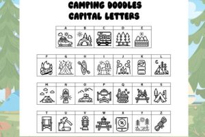 Alternative view of Camping Doodles Font