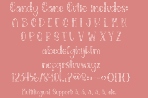 Alternative view of Candy Cane Cutie Font