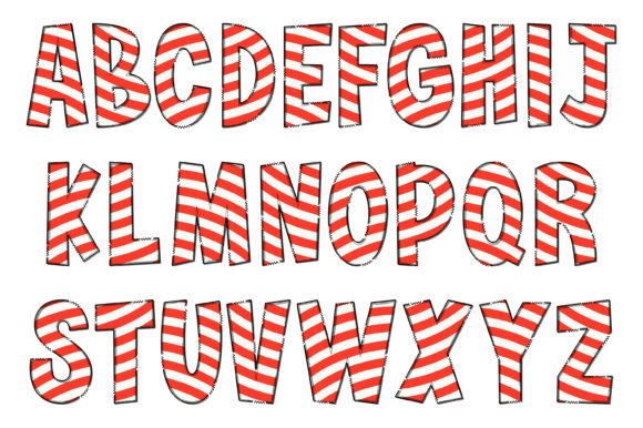 Candy Cane Font - Image 2