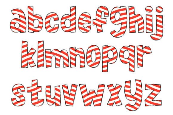 Candy Cane Font - Image 3