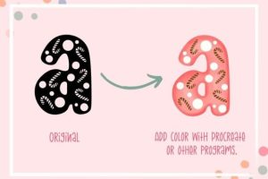 Alternative view of Candy Font