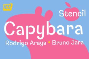 Capybara Stencil Font