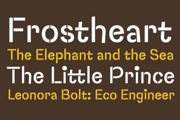 Capybara Stencil Font - Image 2